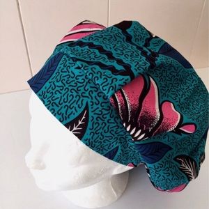 Satin Lined African Fabric Bouffant